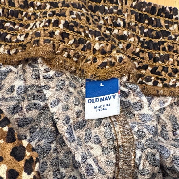 Old Navy Leopard Print Skirt Stretchy High Waist L - Picture 4 of 4